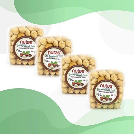 Nutas Çifte Kavrulmuş İç Fındık – 125g Paket X4