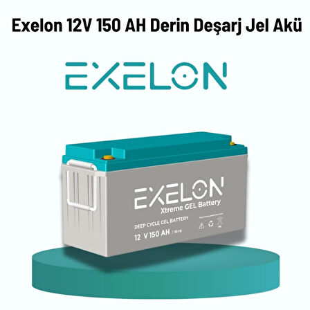 Exelon 12 Volt 150 Amper Jel Akü Derin Döngü Deep Cycle TKA2705202401