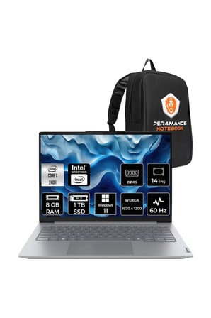 ThinkBook 14 G8 Intel Core 7 240H 8GB 1TB SSD 14" WUXGA W11H Dizüstü Bilgisayar & Çanta