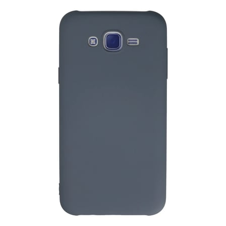Samsung Galaxy J7 Kılıf Nano içi Kadife Silikon - Gri