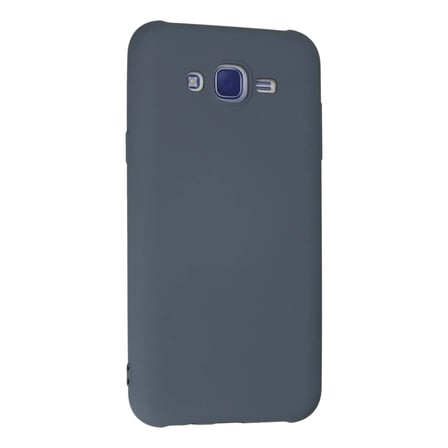 Samsung Galaxy J7 Kılıf Nano içi Kadife Silikon - Gri