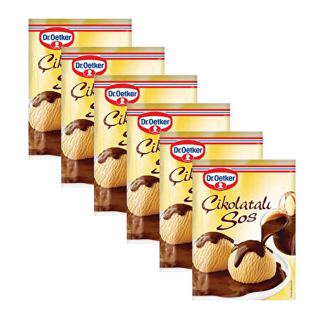 Dr. Oetker Çikolatalı Sos 123 gr x 6 Adet