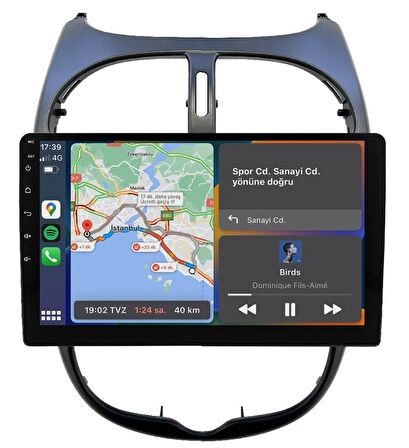 Peugeot 206 Android Multimedya Sistemi (2006-2011) for-x 6/128