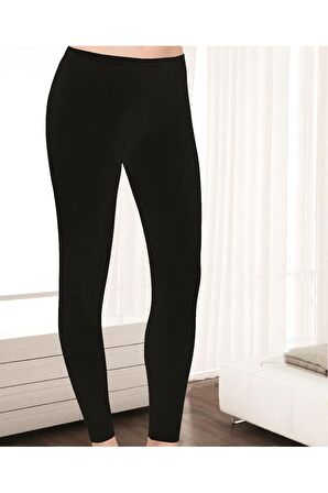 Kadın Siyah Modal Uzun Tayt 3'lü Paket
