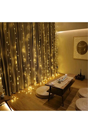 YPS-113G 600 LEDLİ 2X3 M PERDE LED/IP44 İÇ MEKAN/30 LED*20 SAÇAK/ FİŞLİ GÜN IŞIĞI