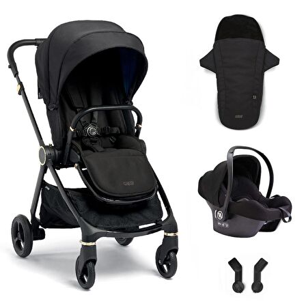 Mamas Papas Strada Cosmo Travel Sistem Bebek Arabası Black Diamond