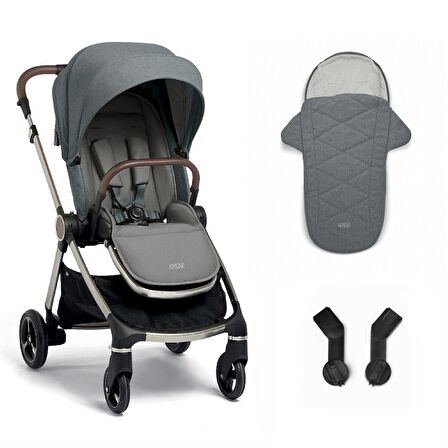 Mamas Papas Strada Cosmo Travel Sistem Bebek Arabası Grey Melange