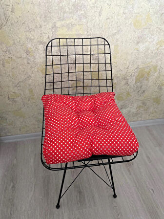 Bagcikli Sandalye Mi̇nderi̇ 40x40 Ebatta Düğmeli̇ Kumaş 