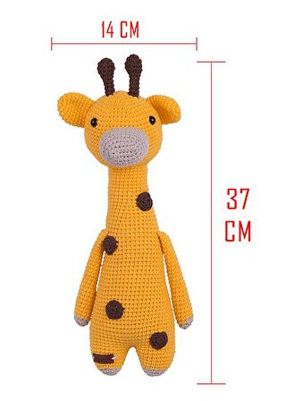 Amigurumi Organik Oyuncak-Uyku Arkadaşı -Örme Zürafa Bebek