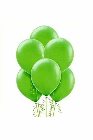 Metalik Yeşil Balon 20 Adet 12 İnc Lateks Balon