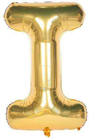 Folyo I Harfi Balon 100 Cm Gold Altın Büyük Boy 40inc Folyo Balon