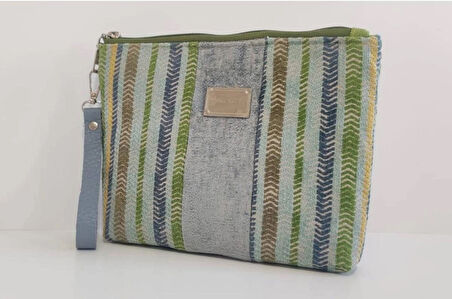 İTALYAN CLUTCH BLUE BAG (1 ADET ÜRETİLMİŞTİR. KİŞİYE ÖZEL TASARIM.)