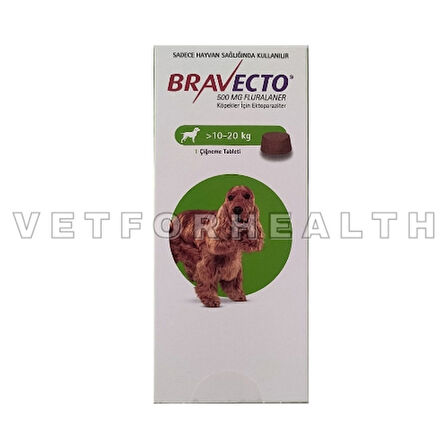 Bravecto 10 -20 kg Köpekler için Tablet SKT: 01.2026