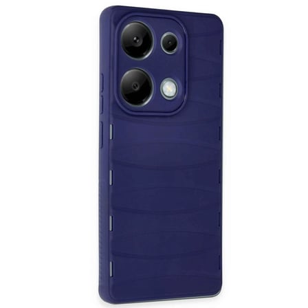 Xiaomi Redmi Note 13 Pro 4G Kılıf Bibercas Silikon Kapak - Lacivert