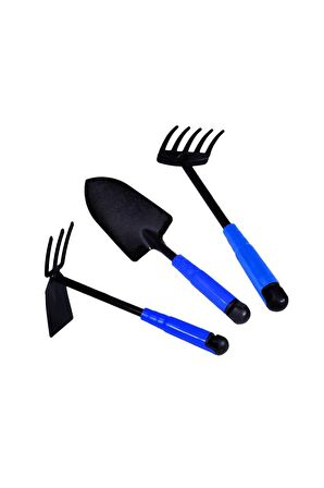 escpowertools Hobi Bahçe Seti 3’lü Kürek Tırmık ve Çapa Çiçek Bakım Seti