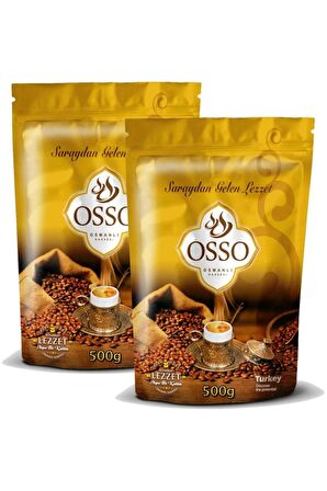 Osso Osmanlı Kahvesi Aromalı Öğütülmüş Osmanlı Türk Kahvesi 2x500 gr 