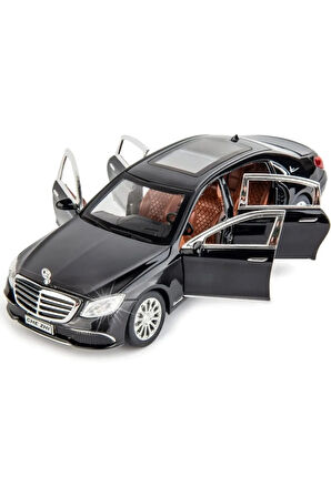 Mercedes-Benz Araba Mercedes E300L Araba 1:24 Diecast Metal Model Koleksiyon Araba Sesli Işıklı 21Cm