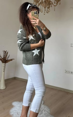 Yıldız Triko Hırka Yeşil