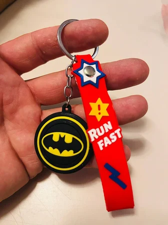 Batman Silikon Figürlü Anahtarlık DC Karakter Çanta & Araba Anahtarı Süsü