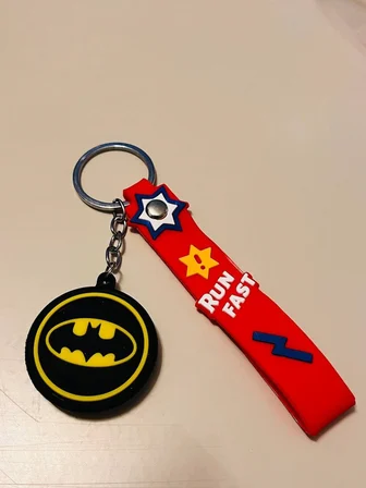 Batman Silikon Figürlü Anahtarlık DC Karakter Çanta & Araba Anahtarı Süsü
