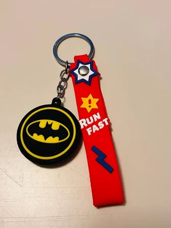 Batman Silikon Figürlü Anahtarlık DC Karakter Çanta & Araba Anahtarı Süsü