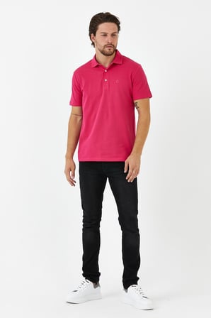 Erkek Basic Polo Yaka %100 Pamuk Düz Comfort Uzun Tişört