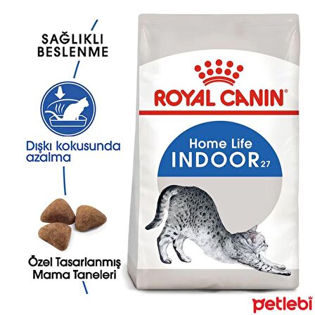 Royal Canin Indoor 27 Evde Yaşayan Kedilere Özel Mama 400 Gr