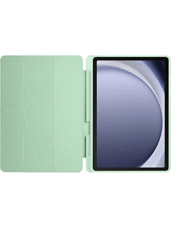 Samsung Galaxy Tab A9 Plus 11 İnç X210 Uyumlu Kalem Bölmeli Smart Cover Tablet Kılıf – Katlanabilir Standlı, Otomatik Uyku Modlu, Darbe Emici İnce Tasarım