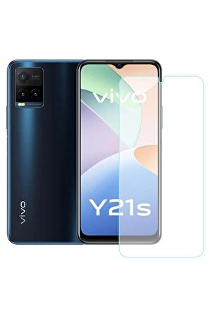 Vivo Y21s Ile Uyumlu Ekran Koruyucu Şeffaf Temperli Kırılmaz Cam Ekran Koruyucu