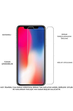 Xiaomi Redmi 10 Ile Uyumlu Ekran Koruyucu Şeffaf Temperli Kırılmaz Cam Ekran Koruyucu