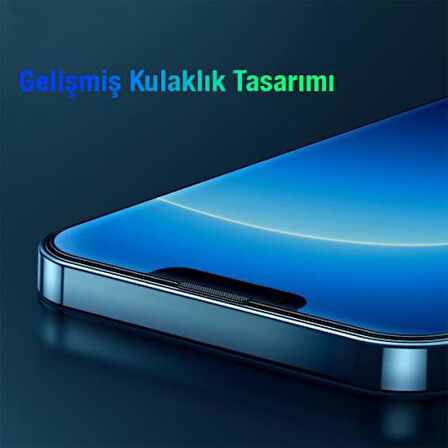 Baseus Full Koruma Darbe Emici 2 Adet İphone 14 Plus Ekran Koruyucu Esnek Cam Parmak İzi Bırakmaz 