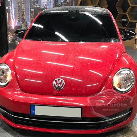 Vw New Beetle 2011-2019 Batman Yarasa Ayna Kapağı Piano Black ABS Plastik