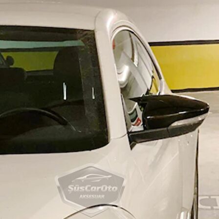 Vw New Beetle 2011-2019 Batman Yarasa Ayna Kapağı Piano Black ABS Plastik