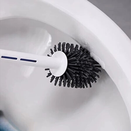 Deterjan Hazneli Silikon Tuvalet Fırçası