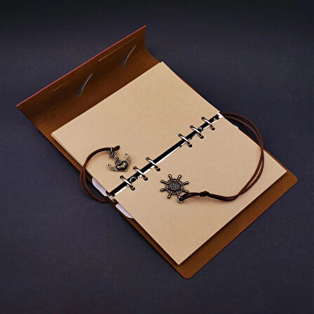 Deri Defter ve Tüylü Kalem Hediye Seti