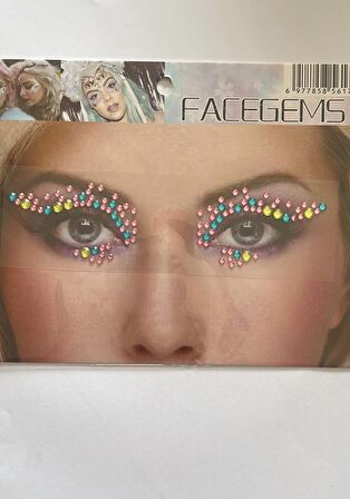 Face Gems Yüz Süsleme Taşı Vücut Kristali Model 26