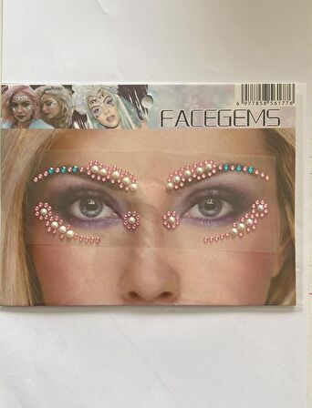 Face Gems Yüz Süsleme Taşı Vücut Kristali Model 25