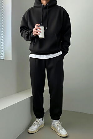 Genius Store Erkek Eşofman Takımı Şardonlu 3 İplik İçi Polarlı Günlük Eşofman Takımı 3İPLİK-TAKIM