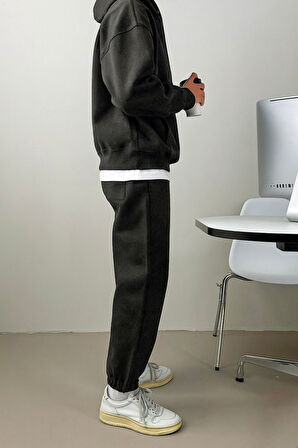 Genius Store Erkek Eşofman Takımı Şardonlu 3 İplik İçi Polarlı Günlük Eşofman Takımı 3İPLİK-TAKIM