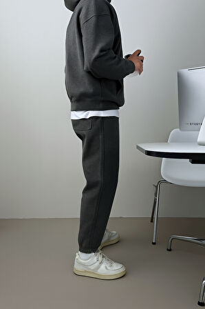 Genius Store Erkek Eşofman Takımı Şardonlu 3 İplik İçi Polarlı Günlük Eşofman Takımı 3İPLİK-TAKIM