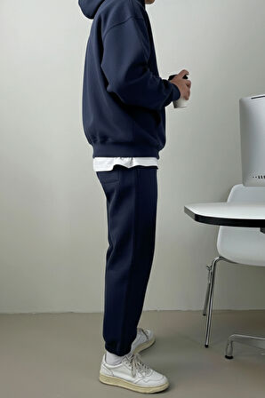 Genius Store Erkek Eşofman Takımı Şardonlu 3 İplik İçi Polarlı Günlük Eşofman Takımı 3İPLİK-TAKIM