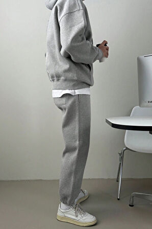 Genius Store Erkek Eşofman Takımı Şardonlu 3 İplik İçi Polarlı Günlük Eşofman Takımı 3İPLİK-TAKIM