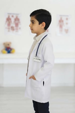 Çocuk Doktor Önlüğü Laboratuvar Öğretmen Deney Hemşire Önlük