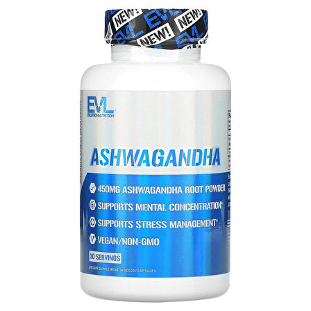 EVLution Nutrition, Ashwagandha, 450 mg, 30 Veggie Capsules