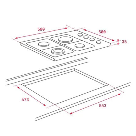 Teka İnox Ankastre Set (DF 60 Davlumbaz-HLX 60 İnox Ocak -HEB 625 Fırın)