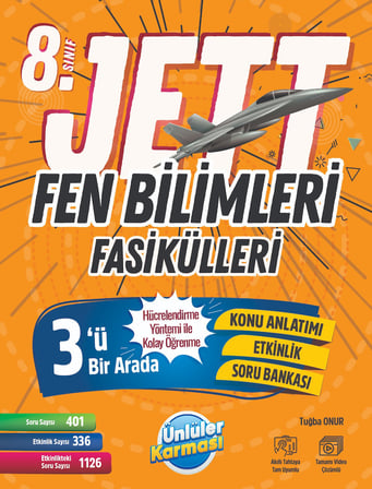 8.Sınıf Jett Fen Bilimleri Fasikülleri -3 Fragman Deneme