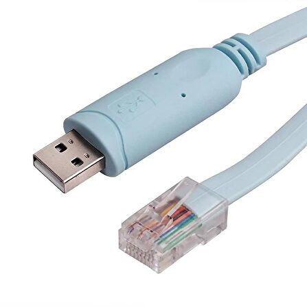 USB 2.0 Cisco Router RJ45 Konsol Kablosu usb to rj45 kablo 1.8m