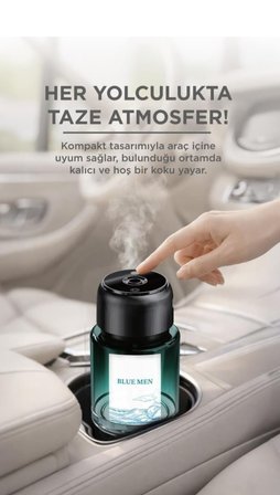 Araç İçi Aroma Difüzörü Hava Nemlendirici Yıldız Tavan Işıklı Şarjlı Oda ve Araba Kokusu TCF-02