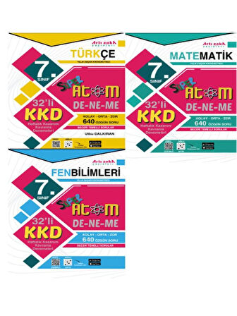 7. SINIF HAFTALIK KAZANIM KAVRAMA ATOM DENEMELERİ SET