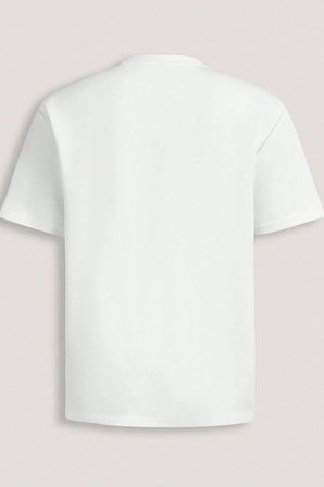 Erkek Tişört Basic Bisiklet Yaka Tişört Rahat Kesim Dökümlü Günlük Spor Tshirt